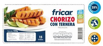 Makro Chorizo de ternera fricar 1000gen15u oferta