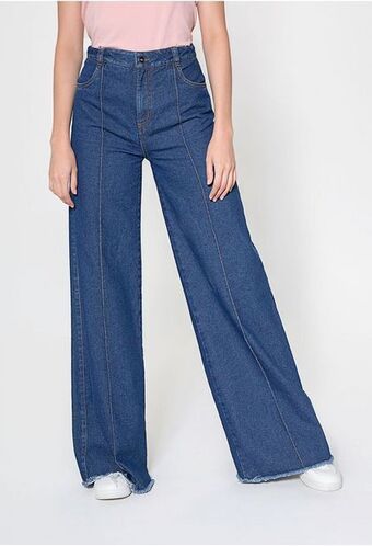 ELA Jean palazo tiro alto con bies. oferta