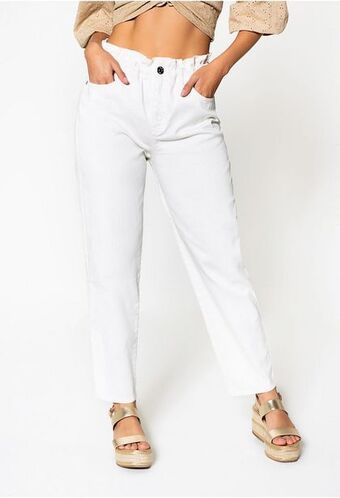 ELA Jean de pretina elastica tiro alto. oferta