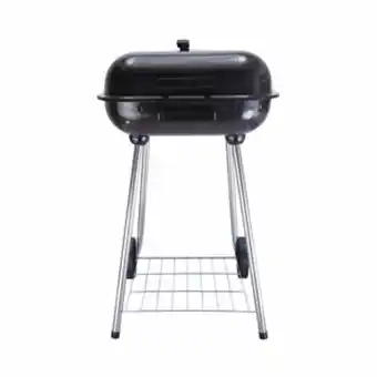 Alkosto Asador bbq rectangular a carbón free home con tapa 52.5 x 46.5 x 80 cm oferta