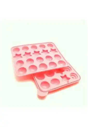 Molde silicona pops figuras x 20 cav + palito