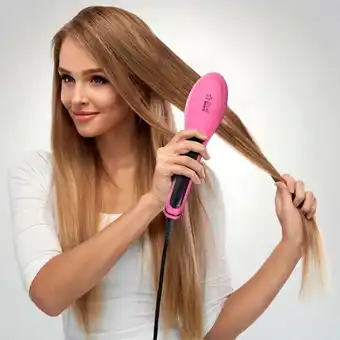 Superdroguería Olímpica Cepillo alisador eléctrico premium professional hair style stars oferta