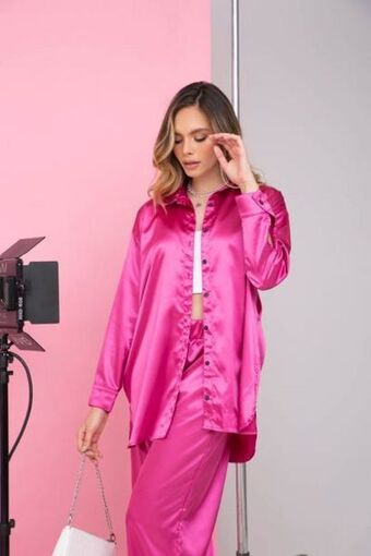Carmel Camisa manga larga rosado oferta