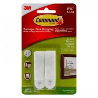 Home Sentry Set 4 sujeta cuadros command 3m 17201-4pk-blanco oferta