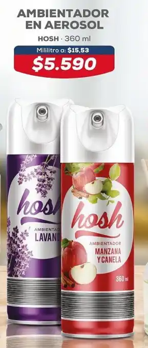 Tiendas D1 Ambientador en Aerosol hosh 360ml oferta