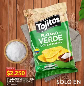 Ara Plátano Verde con Sal Marina x 100g oferta