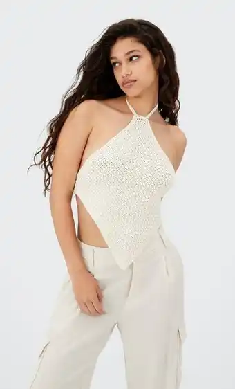 Stradivarius Top pañuelo crochet oferta