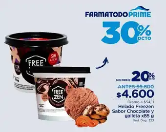 FarmaTodo Helado Freezen Sabor Chocolate y Galleta x 85g oferta