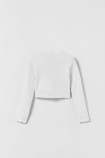 Zara Camiseta crop oferta