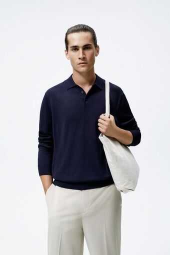 Zara Polo punto algodón - seda oferta