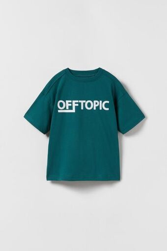 Zara Camiseta texto oferta