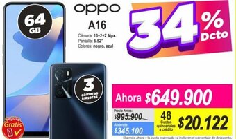 Alkomprar Oppo A16 64GB oferta