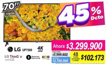 Alkomprar LG ThinQ 4K 70" oferta