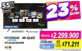 Alkomprar Hyundai 4K-QLED 55" oferta