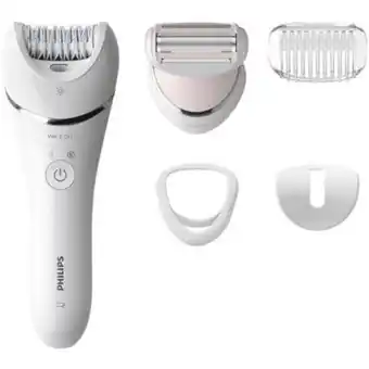 Linio Depiladora en húmedo y seco con 5 accesorios philips bre710/00 blanco oferta