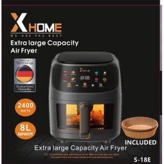 Linio Freidora de aire sin aceite digital air fryer 8 litros xhome oferta