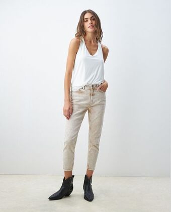 Chevignon Camiseta de mujer, manga sisa cuello en v - anudado en espalda oferta