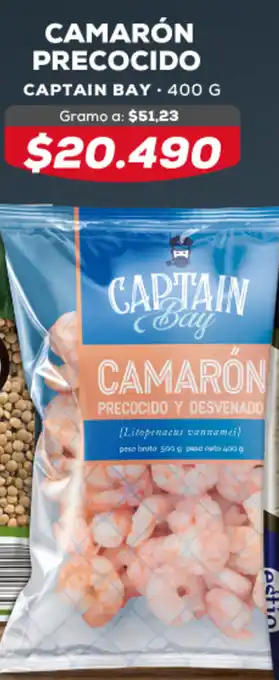 Tiendas D1 CAPTAIN BAY Camaron Precocido 400g oferta