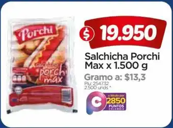 Surtimax Salchicha Porchi Max x 1500g oferta