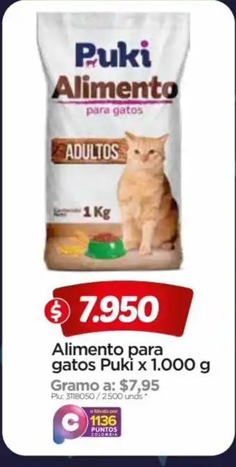 Surtimax Alimento para gatos Puki x 1000g oferta