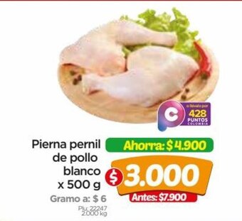 Surtimax Pierna pernil de pollo blanco x 500g oferta