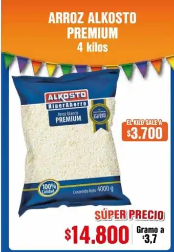 Alkosto Arroz Alkosto Premium 4 kilos oferta