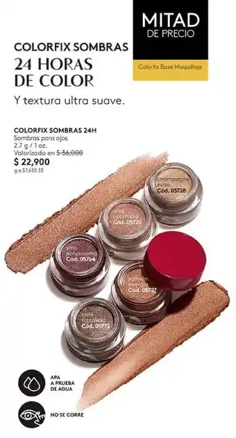 Ésika Colorfix Sombras 24H 2.7g / 1oz oferta