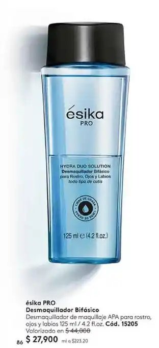 Ésika Desmaquillador Bifásico 125ml / 4.2 fl. oz oferta