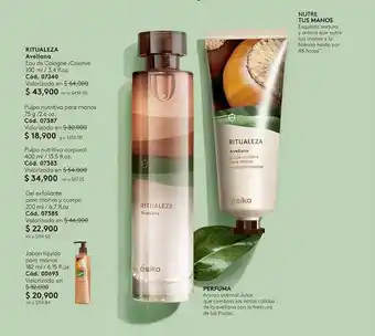 Ésika Ritualeza Avellana Eau de Cologne / Colonia 100ml / 3.4fl. oz oferta