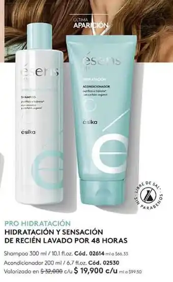 Ésika Hidratación Shampoo 300ml / 10.1 fl.oz oferta