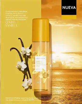 Ésika Colors in Nature Golden Vanilla Colonia 200ml oferta