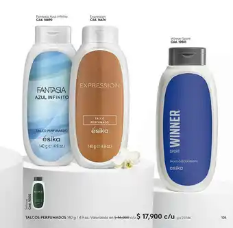 Ésika Talcos Perfumados 140g oferta