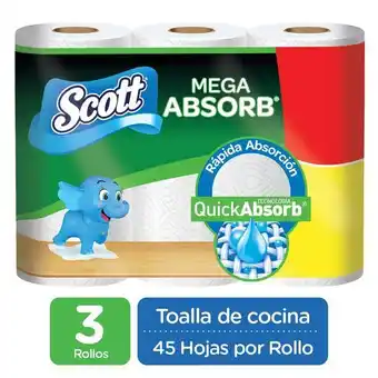 Éxito Toalla de cocina mega absorb scott 135 und oferta
