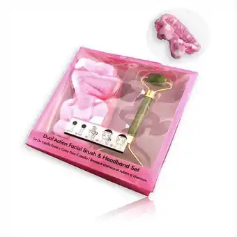 Éxito Kit facial dual roller jade + diadema oferta