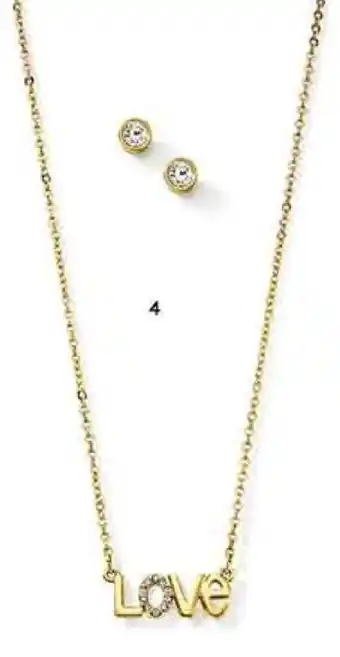 Ésika Estuche Glamour Love (collar + aretes) 42 o 49cm o 0.6cm oferta