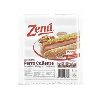 Makro Salchicha zenu perro caliente 480gen12u oferta