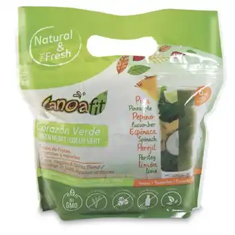 Makro Pulpa congelada corazon verde canoa fit 90gx6u oferta