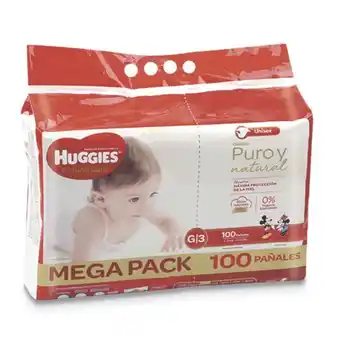 Makro Panal huggies natural care talla g 100u oferta