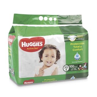 Makro Panal huggies activesec talla xg 100u oferta