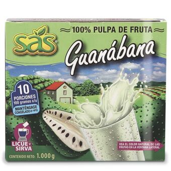 Makro Pulpa de fruta sas guanabana porcionada caja 100gx10u oferta