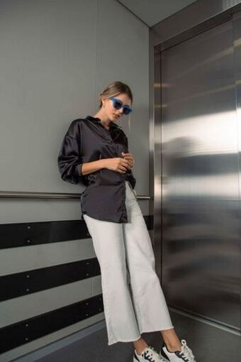 Carmel Camisa manga larga negro oferta