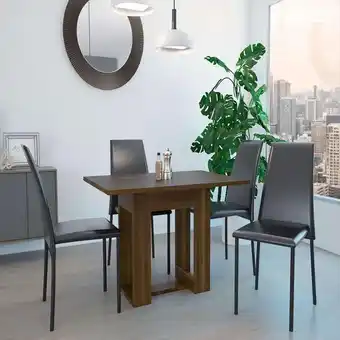 Éxito Mesa comedor volterra 120 caramelo oferta