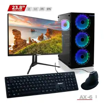 Éxito Computador de escritorio gamer i 10700 2,9f / ddr4 8gb / ssd 512gb / board msi b560m a pro / monitor 24 oferta