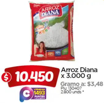 Surtimax Arroz Diana x 3.000g oferta