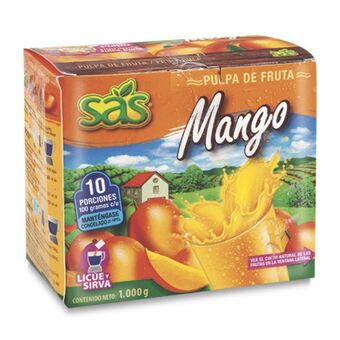Makro Pulpa de fruta sas mango porcionada caja 100gx10u oferta