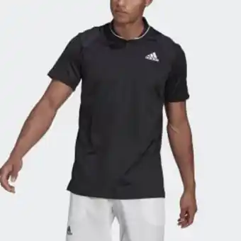 Camiseta polo de tenis club acanalada