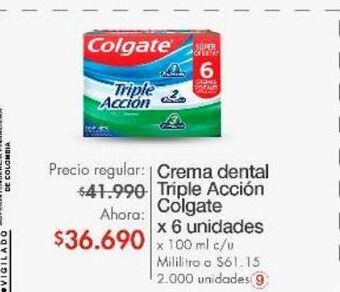 Metro Crema dental colgate x 6un oferta
