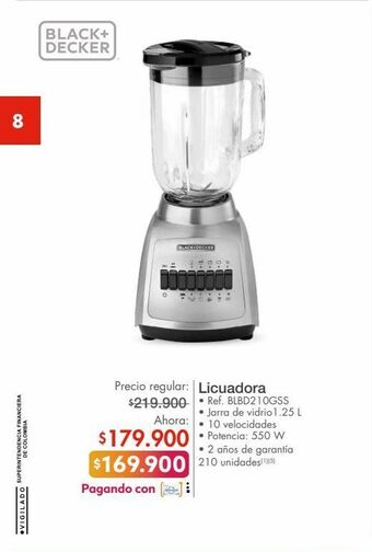 Metro Licuadora black & decker oferta