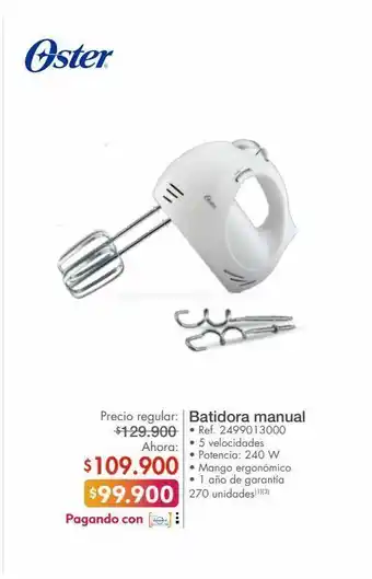 Metro Batidora manual oster oferta