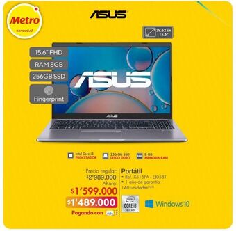 Metro Computador portátil asus oferta